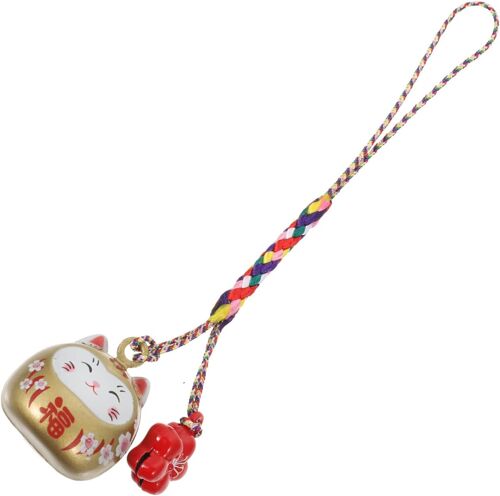 Kalanka-Pendentif Japonais Pour Chat De Chance Pendentif Chat Maneki Neko Céramique Décoration Pour Sac Rétroviseur Voiture Et Clé Traditionnel