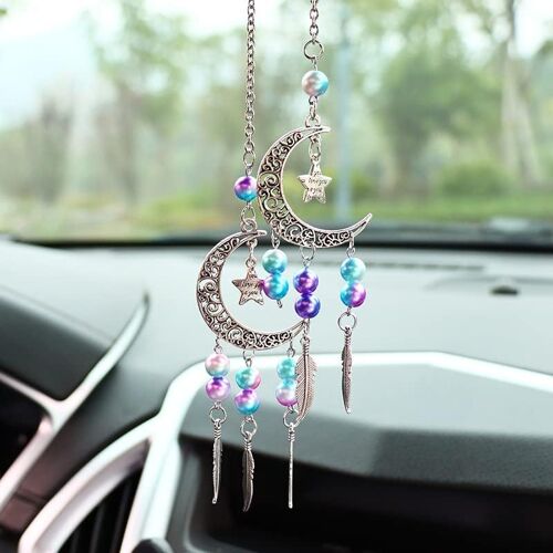 Kalanka-Pendentif Pour Rétroviseur De Voiture, Pendentif En Plume De Rêve Pour Rétroviseur De Voiture, Ornement De Miroir De Voiture, Décoration De Miroir De Voiture, Pendentif De Décoration Boho Pou