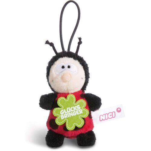 Kalanka-Pendentif Coccinelle Porte Bonheur 8 Cm Avec Boucle, Rouge/Noir 44860