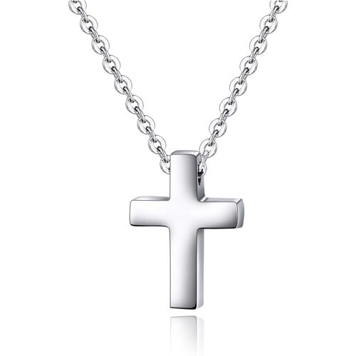 Kalanka-Collier En Acier Inoxydable Avec Petite Croix Pour Enfants, Garçons Et Filles