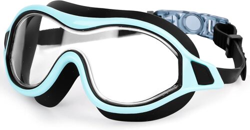 Kalanka-Lunettes De Natation Anti-Buée, Protection Uv, Vision Claire À 180°, Bleu