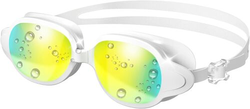 Kalanka-Lunettes De Natation Anti Buée, Unisexe Lunettes De Natation, Lentilles Étanches Et Résistantes Aux Uv, Champ De Vision Large Et Clair, Réglage Confortable - Non Polarisées/Polarisées