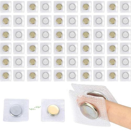 KALANKA-25 Paires Boutons-pression Aimant Couture, Aimant Vouture, Magnétiques Invisibles en PVC, Magnétisme Super Fort, Antirouille, Couture Accessoires pour Vêtements, Bricolage, Sac à Main, 15 mm
