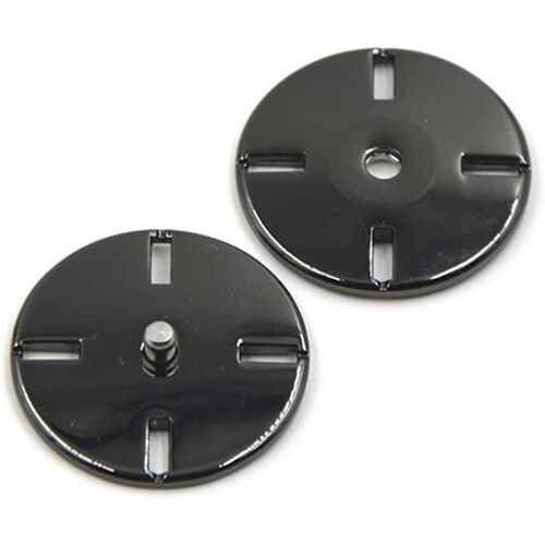 Kalanka-Lot De 10 Boutons-Pression En Métal À Coudre - Pour Pull, Manteau, Boucle, Noir, 21mm