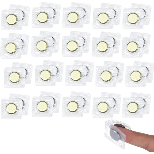 KALANKA-20 Paires de Boutons Magnétiques Cachés pour Couture - Fermeture Invisible PVC pour Sacs à Main, Vêtements et DIY - Aimants Doubles Faces 15mm - Accessoires de Couture Résistants