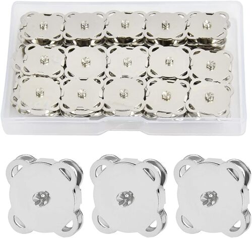 KALANKA-30 Fermetures à pression à coudre Fermetures magnétiques pour accessoires vestimentaires Bouton magnétique Accessoires pour la couture Travaux d'aiguille vêtements et albums de coupures(18 mm