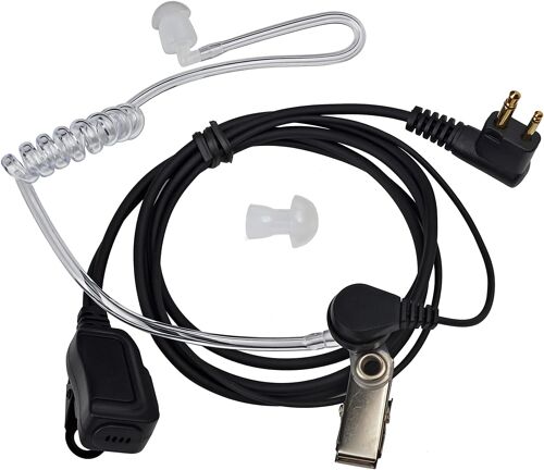 KALANKA-Covert Air Tube Acoustique Oreillette Compatible avec Motorola GP300 CP040 DP1400 CLS1110 Talkie-walkie (1 pièce)