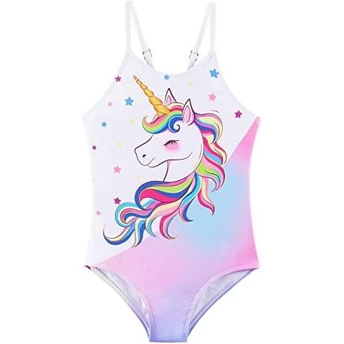 Kalanka-Maillot De Bain Une Pièce Licorne Pour Filles Maillot Bain À Pour Tout-Petits 5 Ans Maillot Bain 1 Pièce Licorne Natation Plage Piscine Vacances