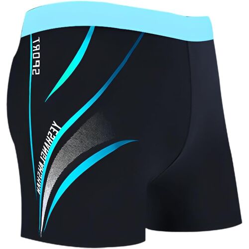 Kalanka-Slips De Bain Homme,Stripes Swim Boxers Boxers De Bain Homme,Taille L (40-80kg) 