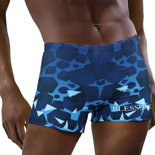 Kalanka-Maillot De Bain Homme, Boxer De Bain Respirant Et À Séchage Rapide, Conception À Cordon Caché, Idéal Pour La Plage, Natation, Surf Et Plongée