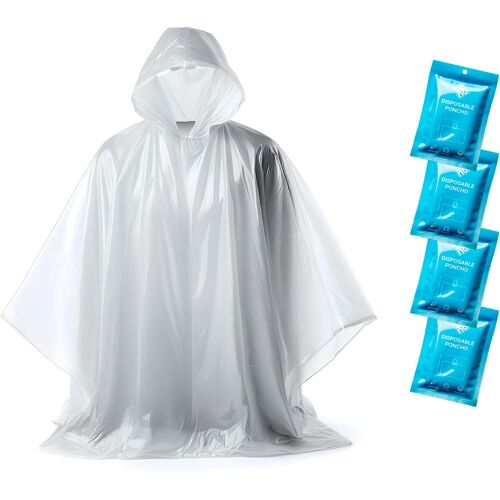 Kalanka-Poncho Pluie Imperméable Jetable - Cape De Pluie Femme Homme - Poncho Transparent Avec Capuche