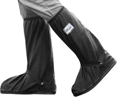 Kalanka-Couvre Chaussures Imperméables, Réutilisables Chaussures De Pluie Couverture Surchaussures Imperméable Réfléchissants Semelle Antidérapante Moto Bicyclette Surchaussures Étanches Pluie (42-43
