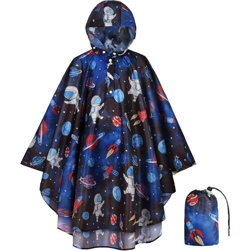 Kalanka-Poncho Pluie Enfant, Imperméable Enfant Unisexe, Re¿Utilisable, Avec Motif Imprimé Mignon Fille Garçon
