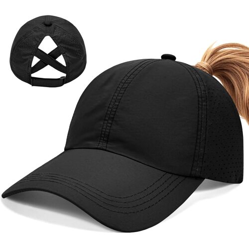Kalanka-Femme Casquette Queue De Cheval Réglable Casquettes Imperméable Baseball Cap Chapeau Soleil Séchage Rapide
