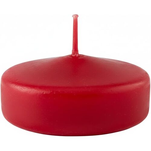 KALANKA-Lot de 28 bougies flottantes ¿ Diamètre 5 cm ¿ 5,5 heures de durée ¿ Couleur rouge ¿