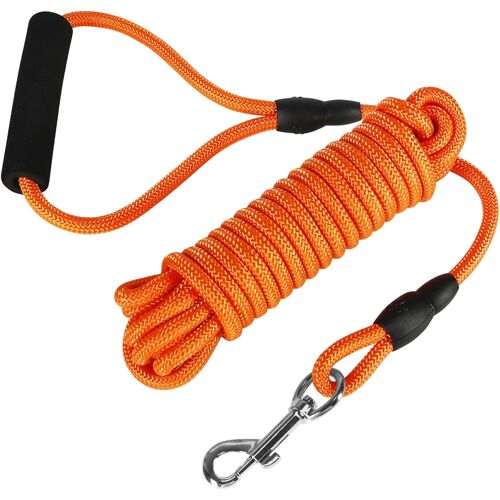 Kalanka-Longue Laisse Flottante De Dressage Pour Chien, Corde Légère À Carreaux Avec Poignée Confortable Pour L'extérieur, La Randonnée, La Natation, La Plage Et Le Lac
