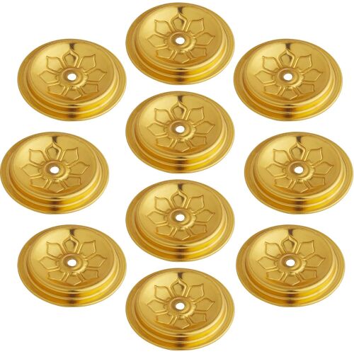 KALANKA-10 Pcs Métal Flottant Mèche Ghee Lampe à Huile Support de Disque Bougie Flotteur Stand Rack Remplacement Table Centre de Culte Bougie Chauffe-Plat Mèche Dispositifs de Centrage Bouddhiste