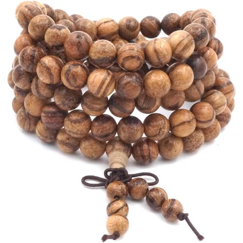 Kalanka-8mm 108 Perles De Prière Mala Bracelet Agarwood Bouddhiste Tibétain Bouddha Méditation Collier/Bracelet