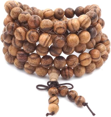 Kalanka-8mm 108 Perles De Prière Mala Bracelet Agarwood Bouddhiste Tibétain Bouddha Méditation Collier/Bracelet