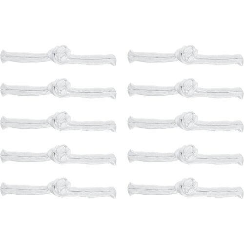 KALANKA-Boutons De Fermeture À N?ud Chinois Pour Couture, 10 Paires De Fermoirs Pour Couture DIY Cheongsam Tang Suit Manteaux Costumes De Mariage Tenue (Blanc)