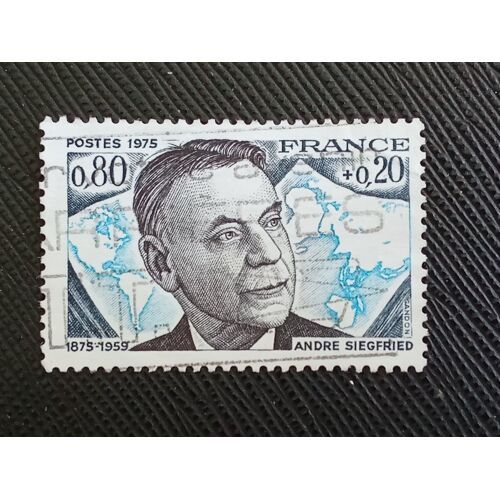 Timbre France Yt 1858 André Siegfried (1875-1959) 1975 (140510 )