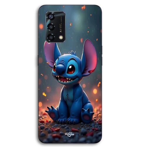 Coque Pour Oppo A95 Stitch mignon 3D art Maniacase
