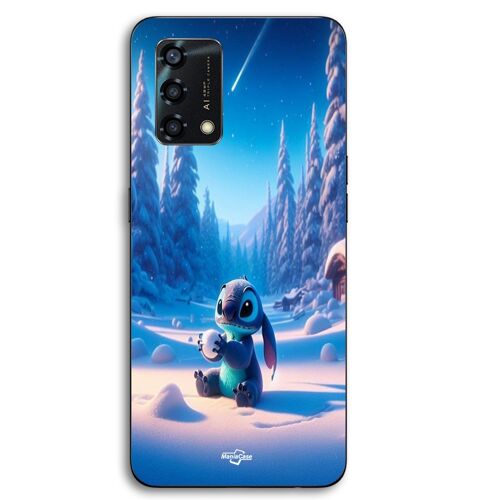Coque Pour Oppo A95 Stitch mignon neige étoilée 3D Maniacase