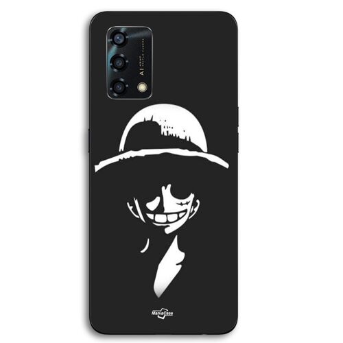 Coque Pour Oppo A95 Monkey D.Luffy black and white Maniacase