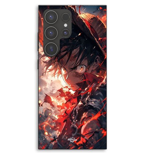 Coque Pour Samsung Galaxy S23 Ultra One piece Luffy énervé art manga anime Maniacase
