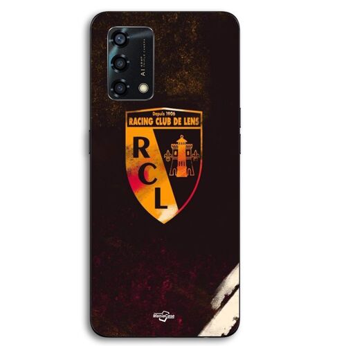 Coque Pour Oppo A95 RCL LENS orange fond noir Maniacase