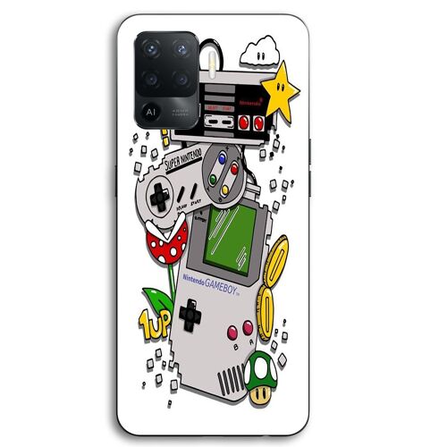 Coque Pour Oppo A94 Consoles nintendo vintage old school Maniacase