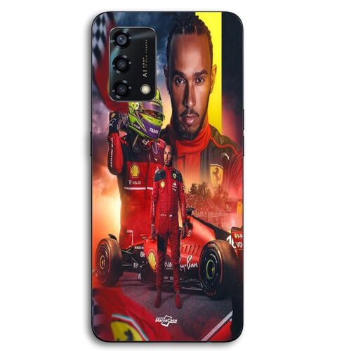 Coque Pour Oppo A95 Lewis Hamilton Scuderia Ferrari F1 officiel Maniacase