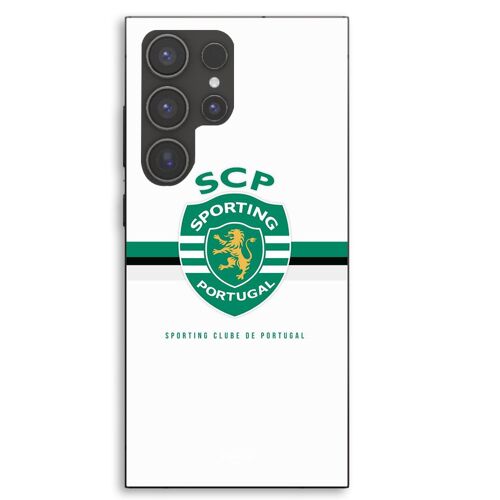 Coque Pour Samsung Galaxy S23 Ultra SCP sporting Portugal fond blanc Maniacase