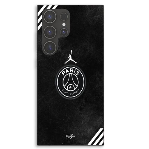 Coque Pour Samsung Galaxy S23 Ultra PSG jordan logo noir Maniacase