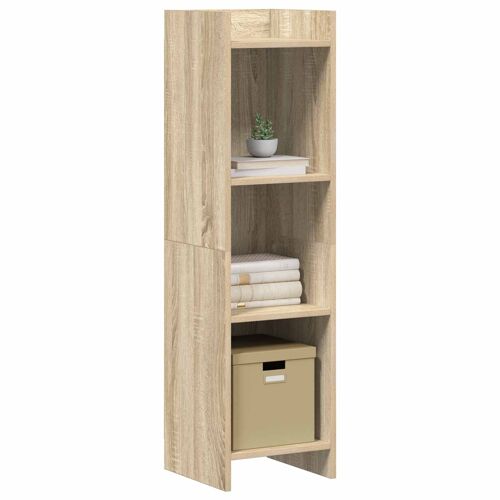 Vidaxl Bibliothèque Chêne Sonoma 30 X 30 X 111 Cm Bois D'ingénierie