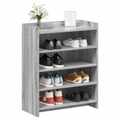 vidaXL Cabinet à chaussures Sonoma gris 73,5 x 36 x 92 cm