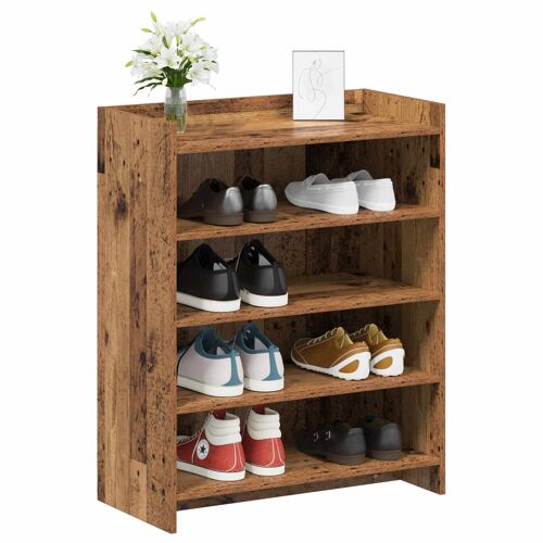vidaXL Cabinet à chaussures Bois ancien 73,5 x 36 x 92 cm