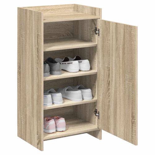 vidaXL Cabinet à chaussures avec stockage Chêne Sonoma 48 x 36 x 92 cm