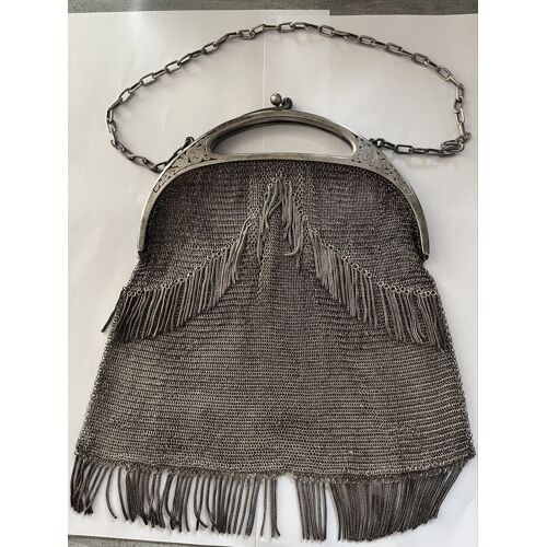 Sac à main  argent 800 /329 grammes art déco art nouveau 
