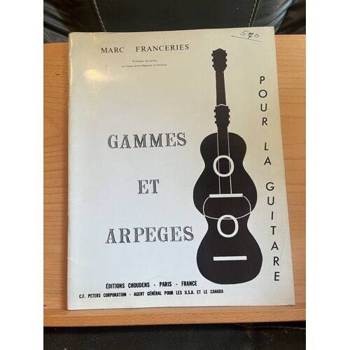 Marc Franceries Gammes Et Arpèges Partition Guitare Éditions Choudens