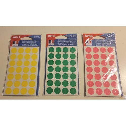 Lot De 3 Jeux D'Étiquettes Adhésives