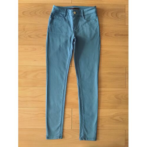 Pantalon Massimo Dutti Bleu Gris Skinny Fit Taille 34