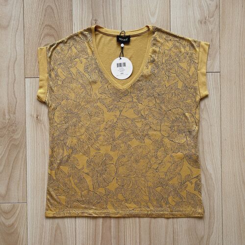 Tee-Shirt Kookaï Motifs Fleuris Taille 0