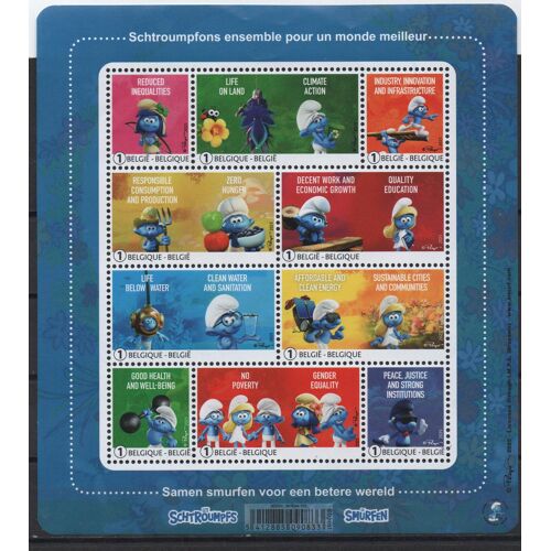 Belgique Timbre Les Schtroumpfs 2025