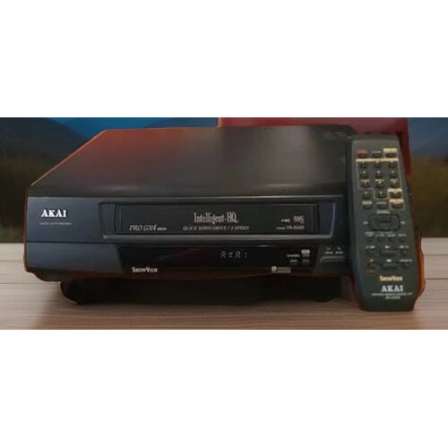 Magnétoscope Akaï VHS VS-G425SEG ( 4 têtes ) Original 3 System PAL / Secam / Mesecam Akaï genuine VS-G425 magnetoscope VCR lecteur enregistreur de cassettes vidéo VHS vidéocassettes AKAÏ Recorder
