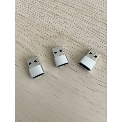 3PCS Adaptateur Type-C Femelle vers USB Mâle 