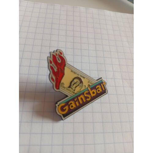 Pin'S Gainsbar Gainsbourg Billet De 500 Franc Brûlé Rare Ref 3810