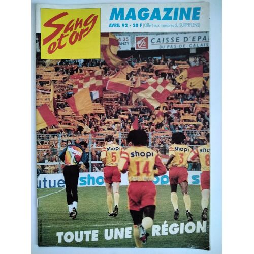 Sang Et Or - Magazine Du Racing Club De Lens (Football - Avril 1992)