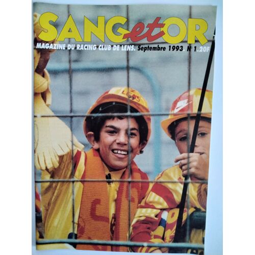 Sang Et Or N° 1 - Magazine Du Racing Club De Lens (Football - Septembre 1993)