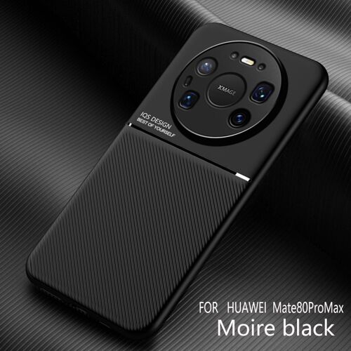 Coque pour HUAWEI Mate 80 Pro Max,Etui HUAWEI Mate 80 Pro Max absorption des chocs et protection,tatouer magique,coque en silicone - Noir